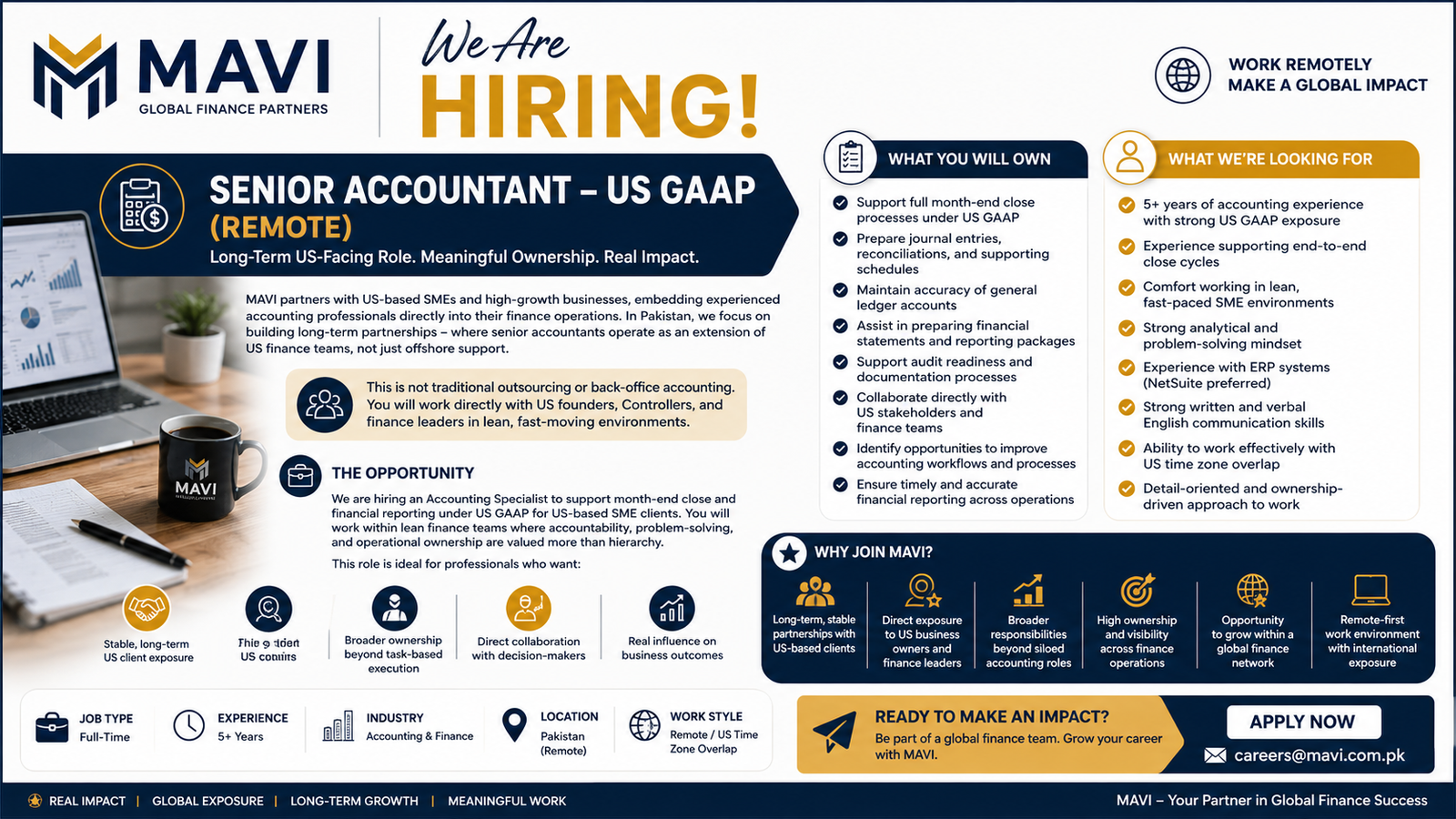 Senior Accountant – US GAAP Remote Job at MAVI | High Paying Remote Accounting Jobs 2026