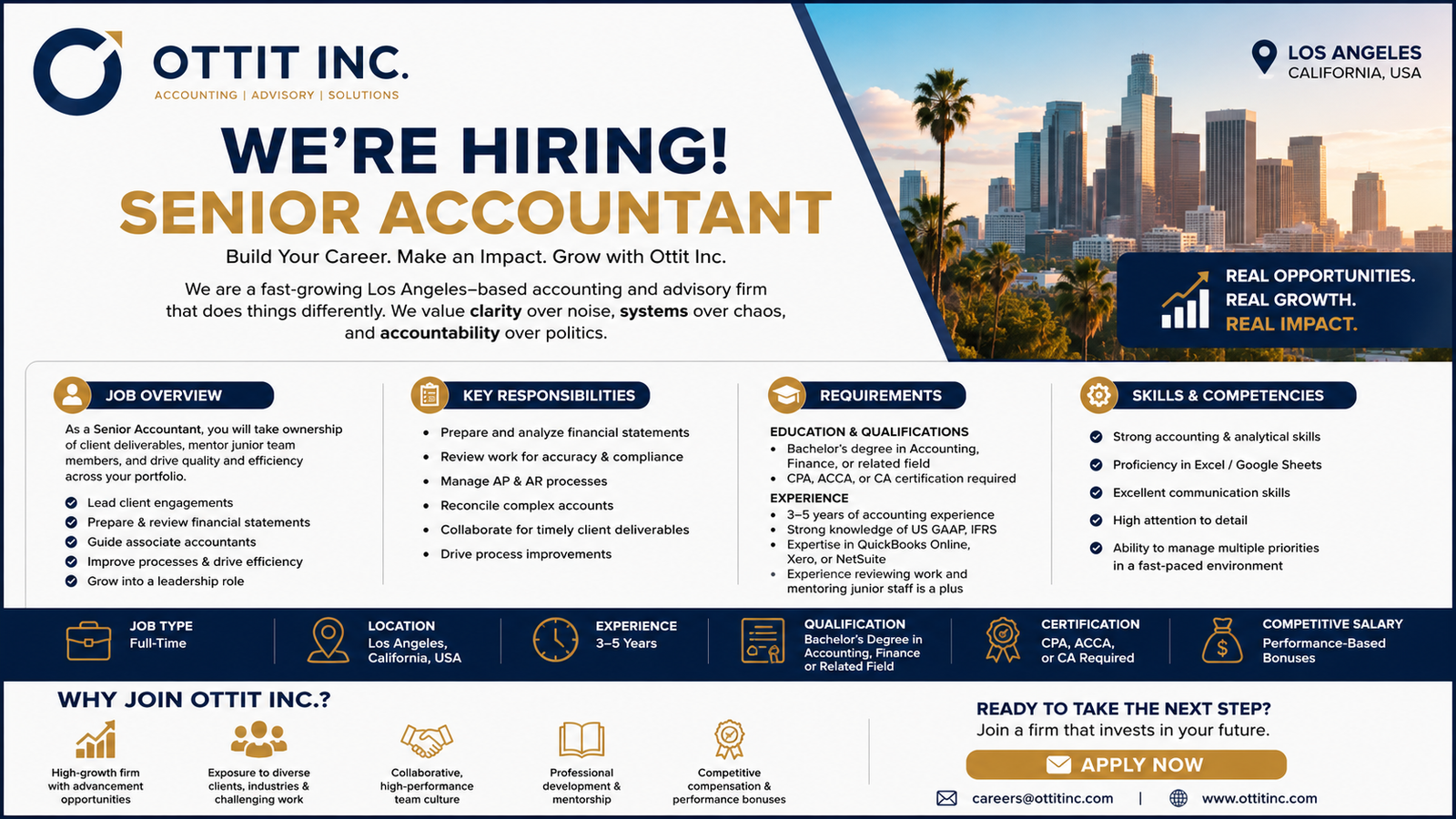 Company Logo for Ottit Inc. | Senior Accountant Job in Los Angeles – High Paying Accounting Career