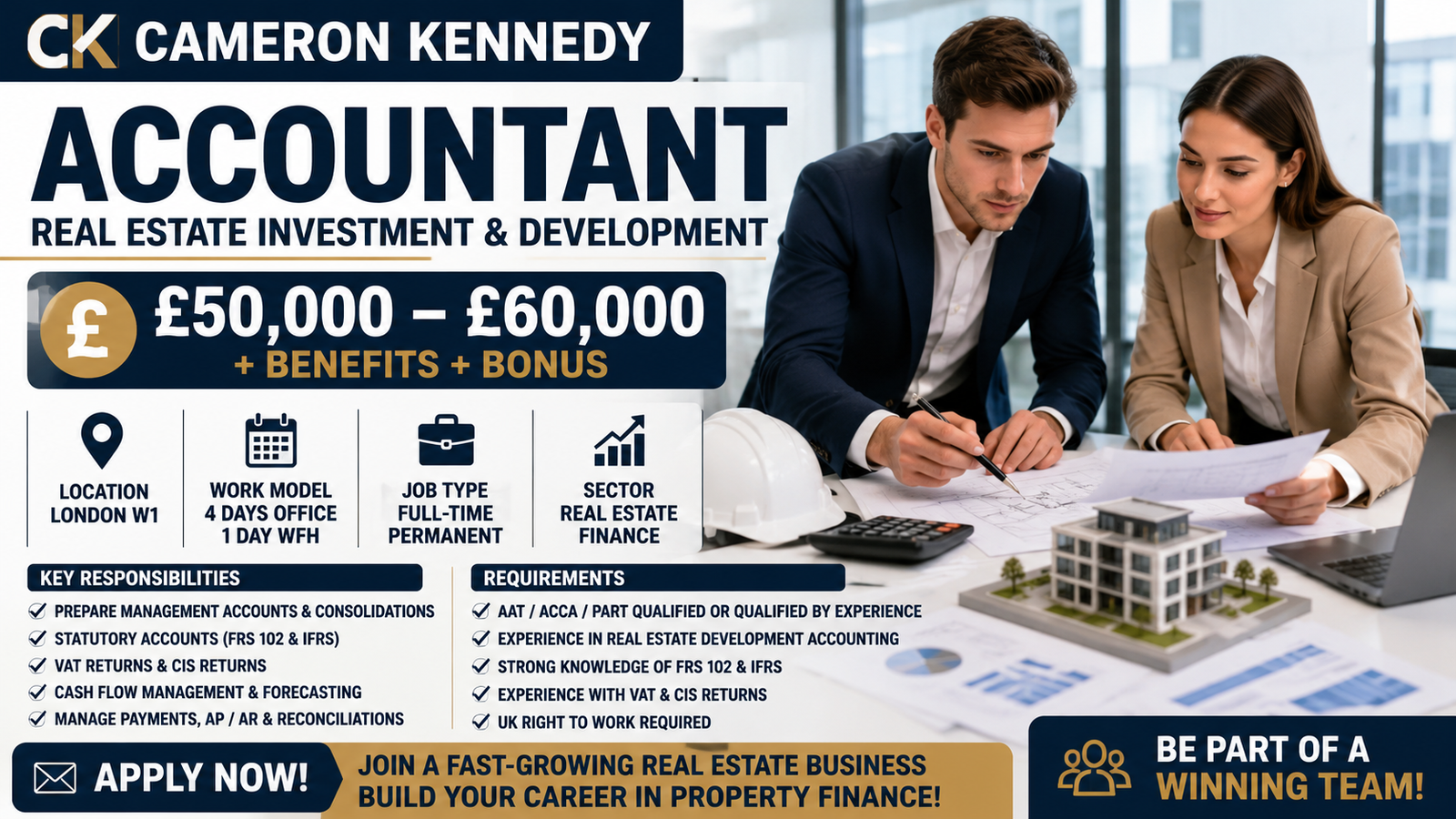 Accountant Job in London 2026 | Financial Accountant Role | £60K Salary + Bonus