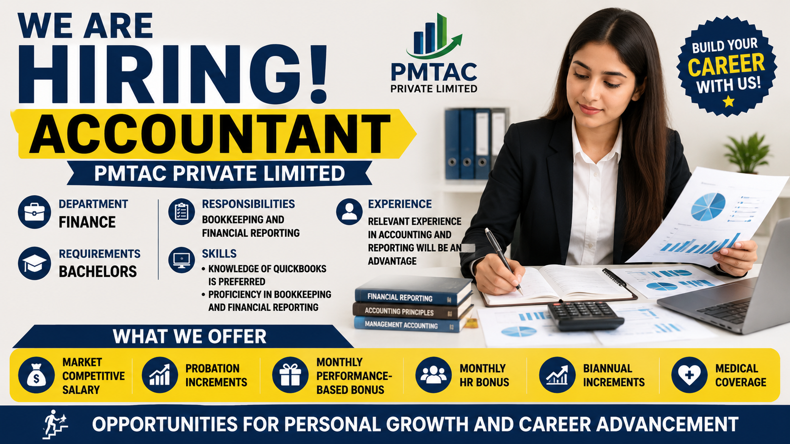Accountant Job at PMTAC Private Limited | Finance & Bookkeeping Career Opportunity 2026